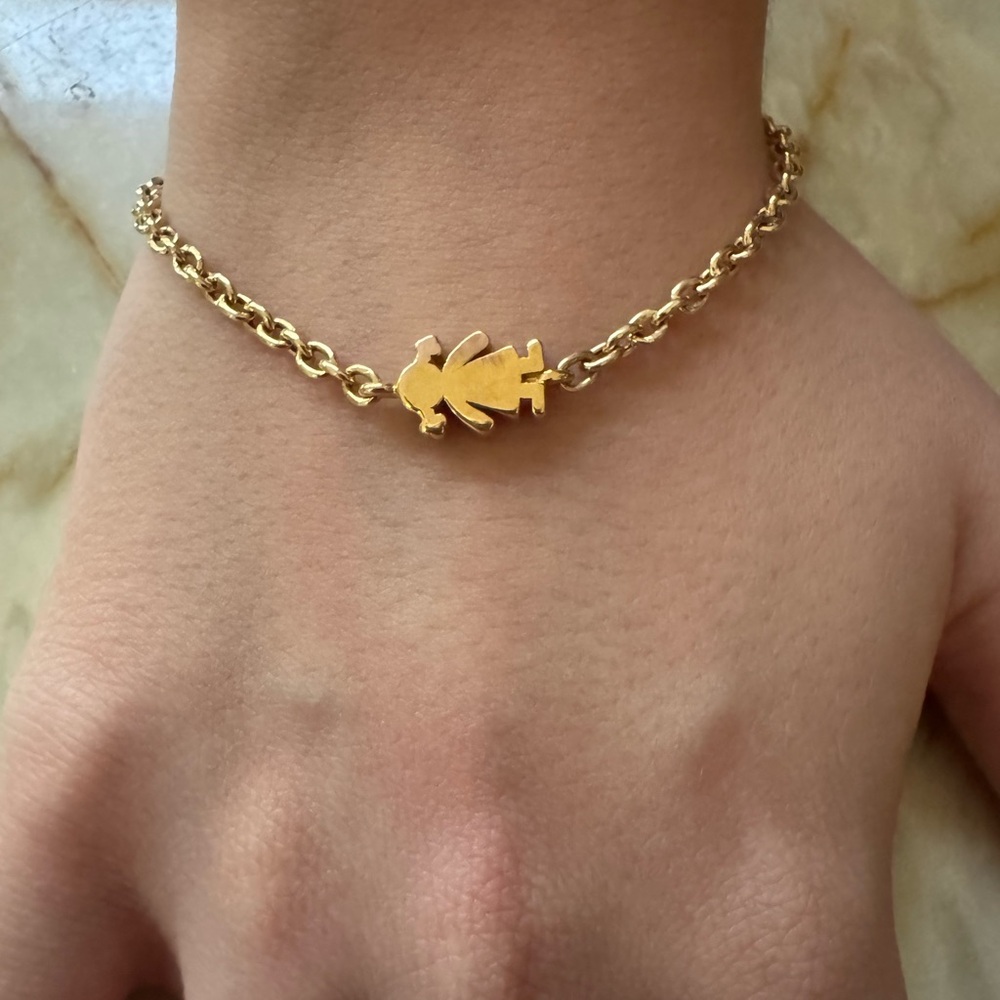 TOUS 18k real solid gold bracelet